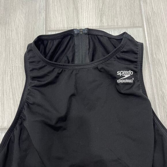 Speedo Endurance Women's 10 Black One Piece Bathing Suit - Picture 2 of 5